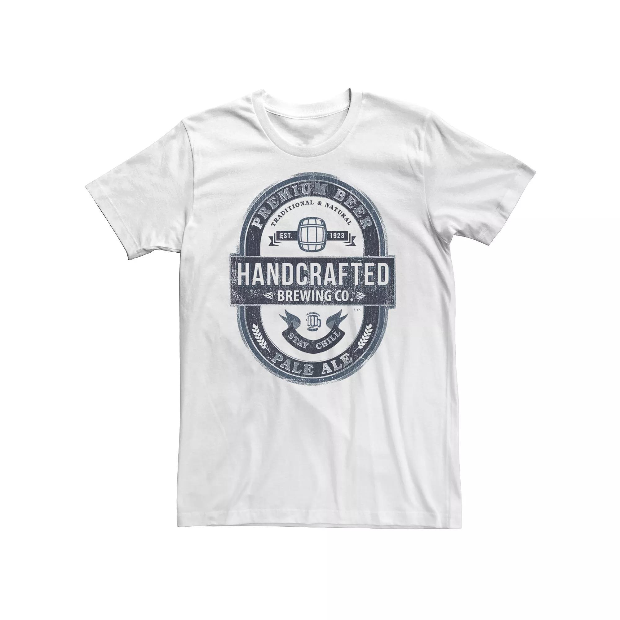 Big & Tall Beer Label Pub Logo Tee, Men's,  Product Image