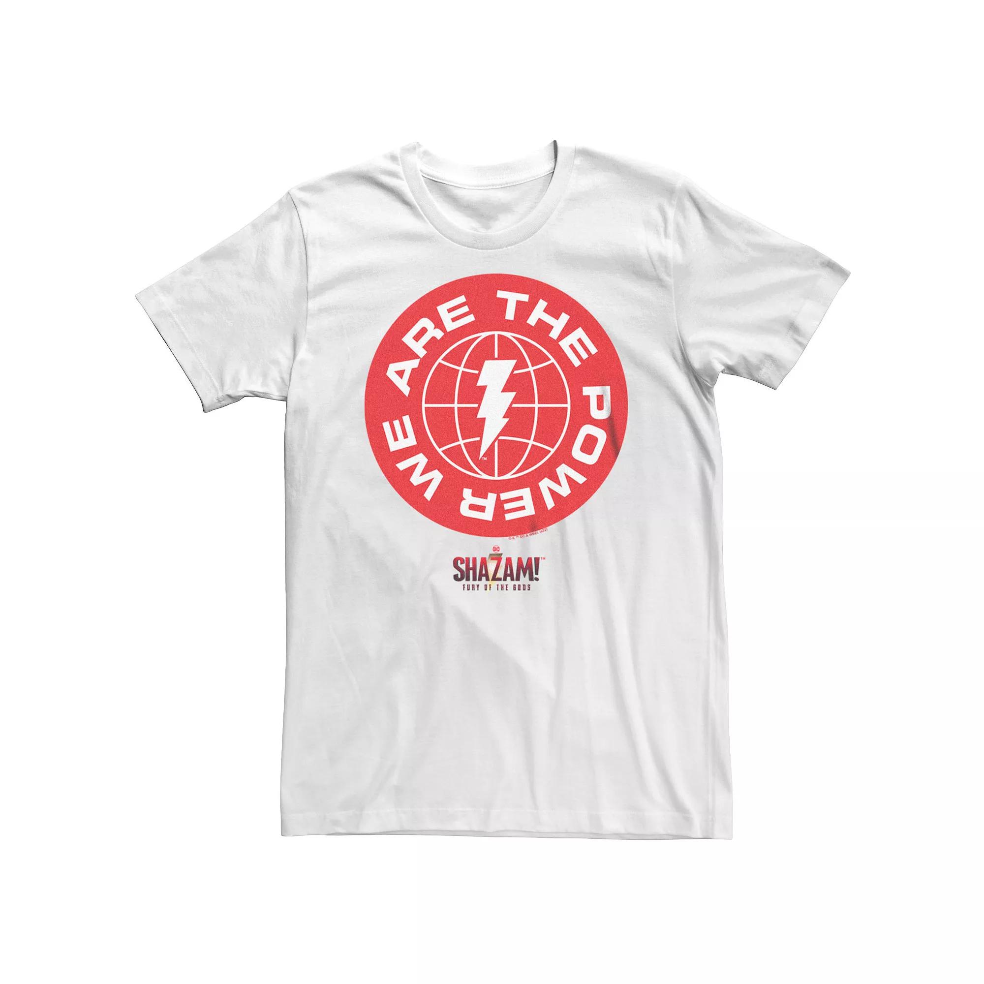 Big & Tall Shazam Fury Of The Gods We Are The Power Logo Tee, Men's,  Product Image