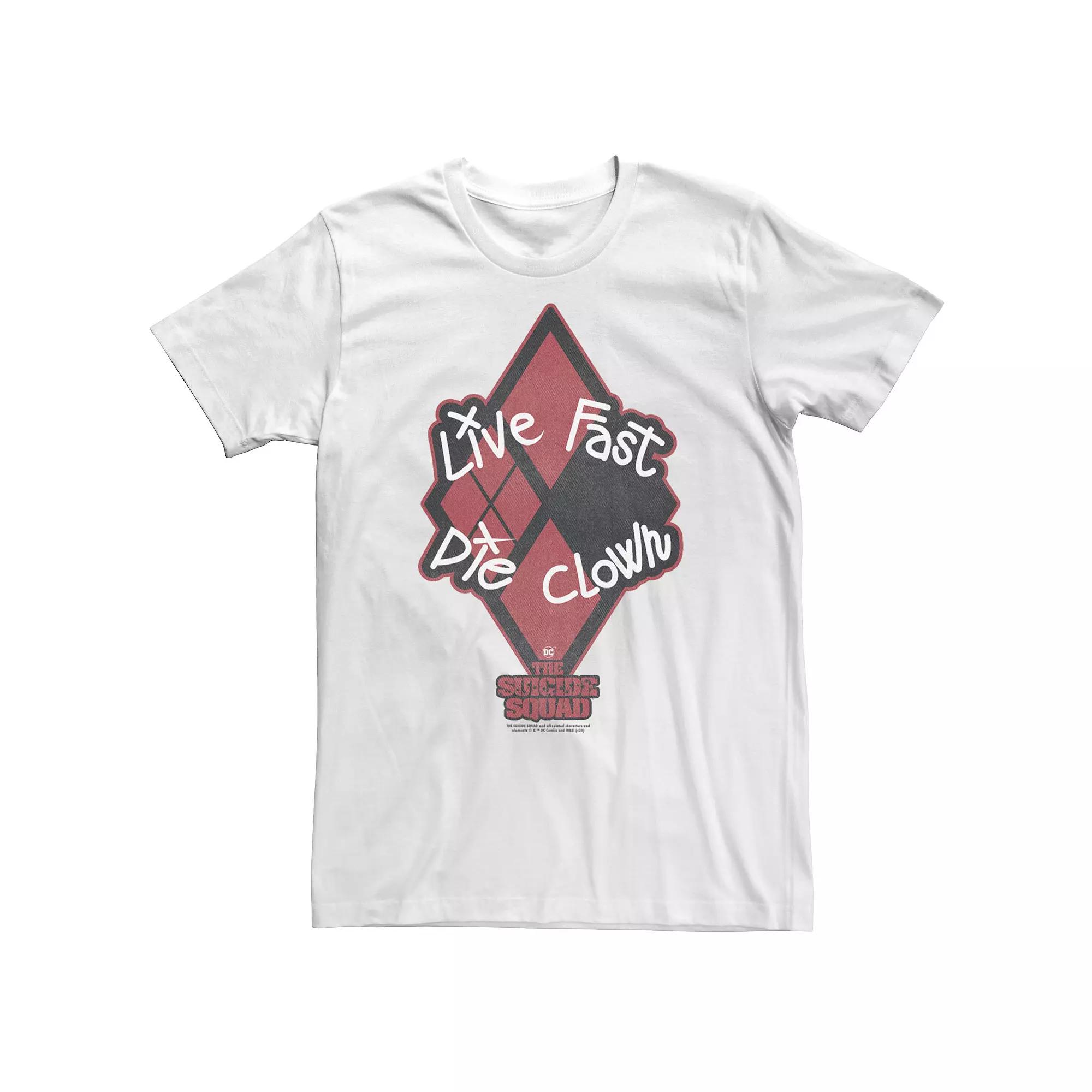 Big & Tall DC Comics The Suicide Squad Live Fast Logo Tee, Men's,  Product Image