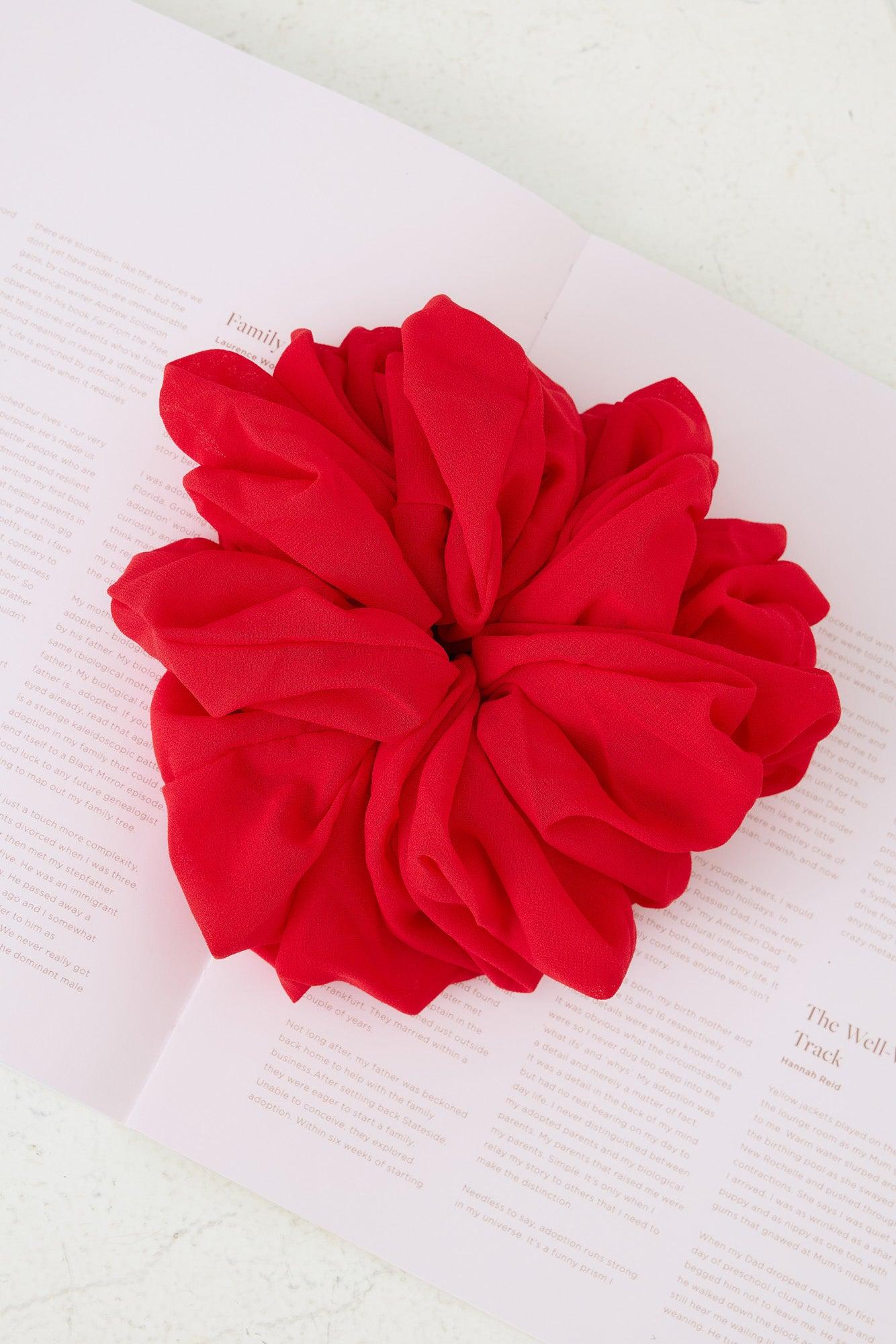 Gameday Jumbo Scrunchie Red Product Image