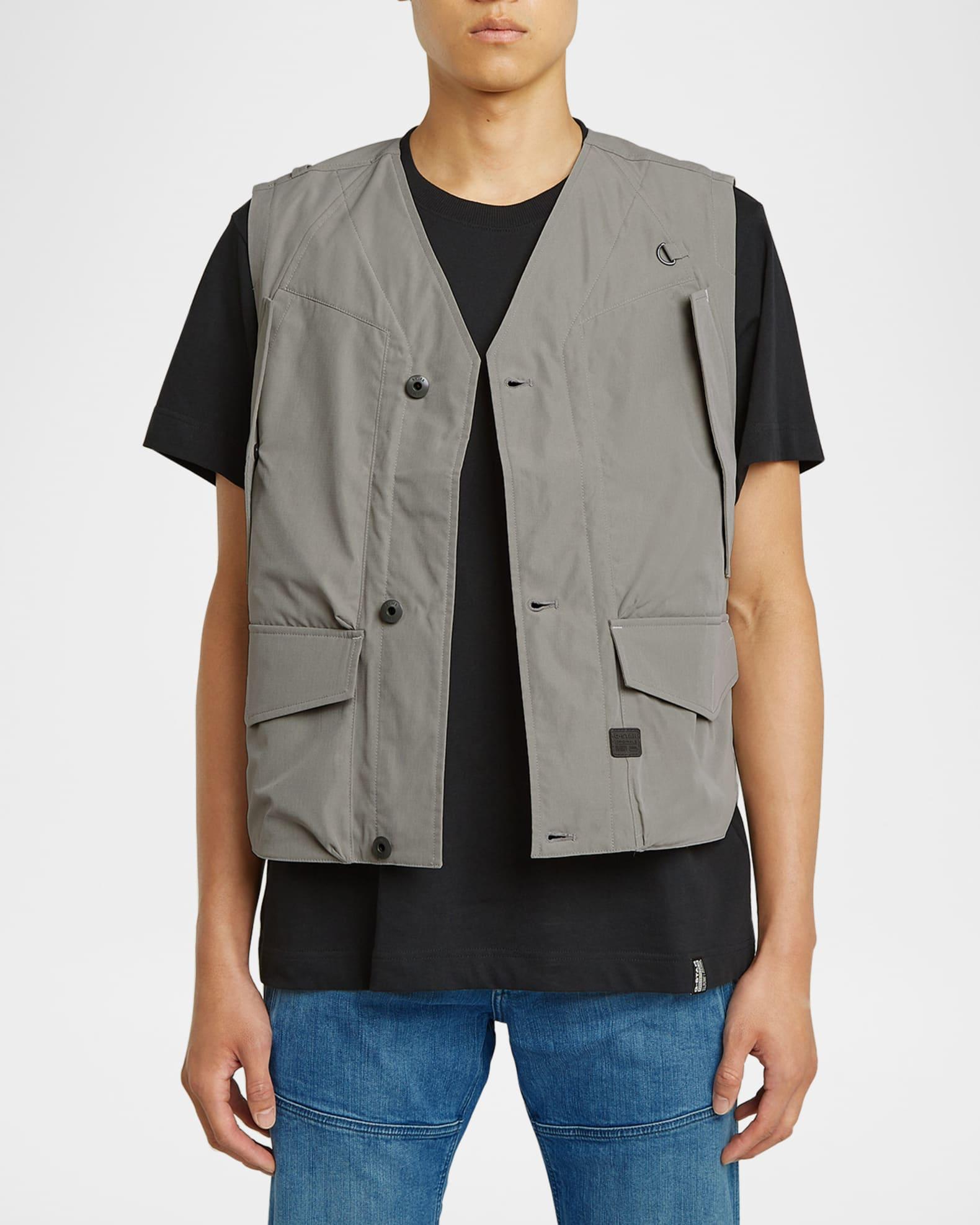 Men's Multi-Pocket Utility Vest Product Image