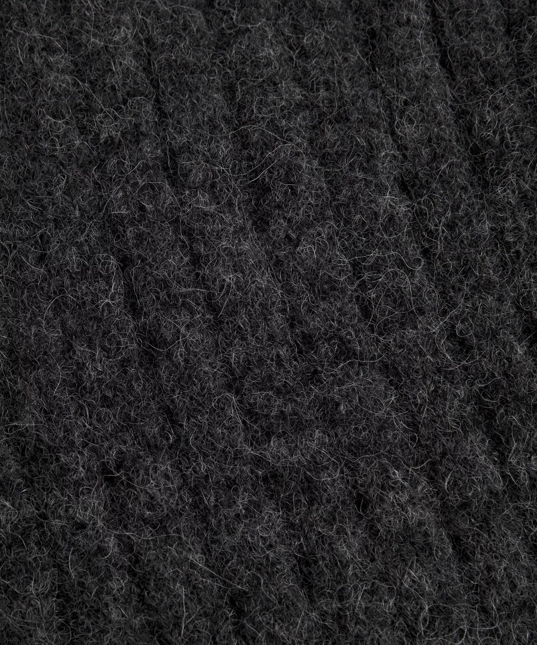 Alpaca Wool-Blend Shawl-Collar Cardigan Product Image