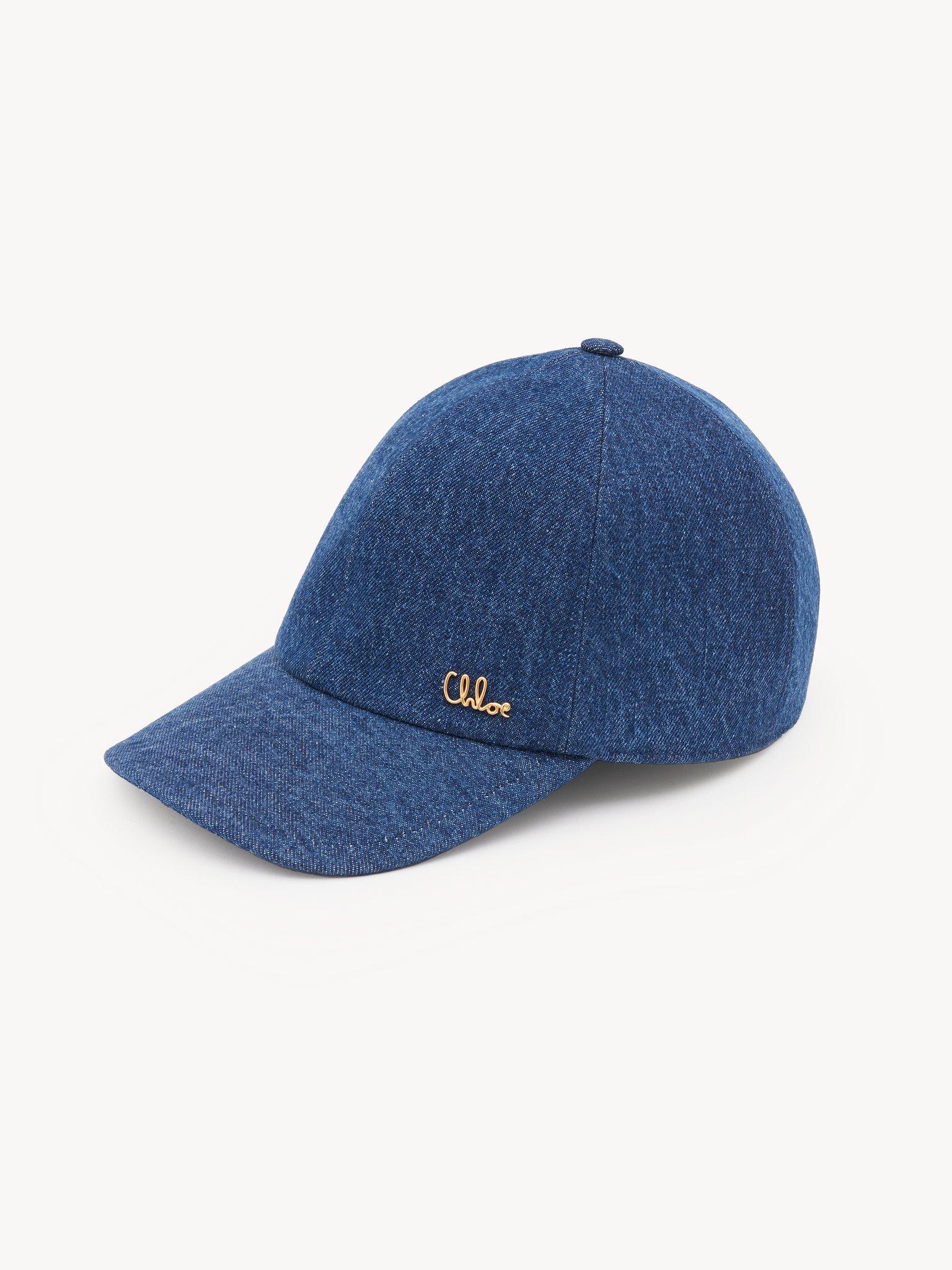 The Chloé Iconic cap in denim Product Image