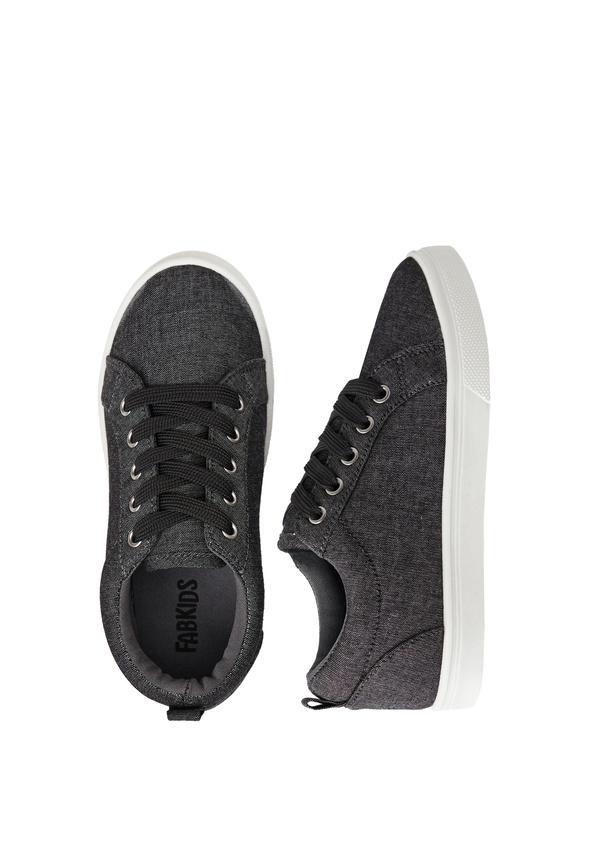 JustFab Margaux Platform Loafer Pump Womens Black/ White Size 8.5 Product Image