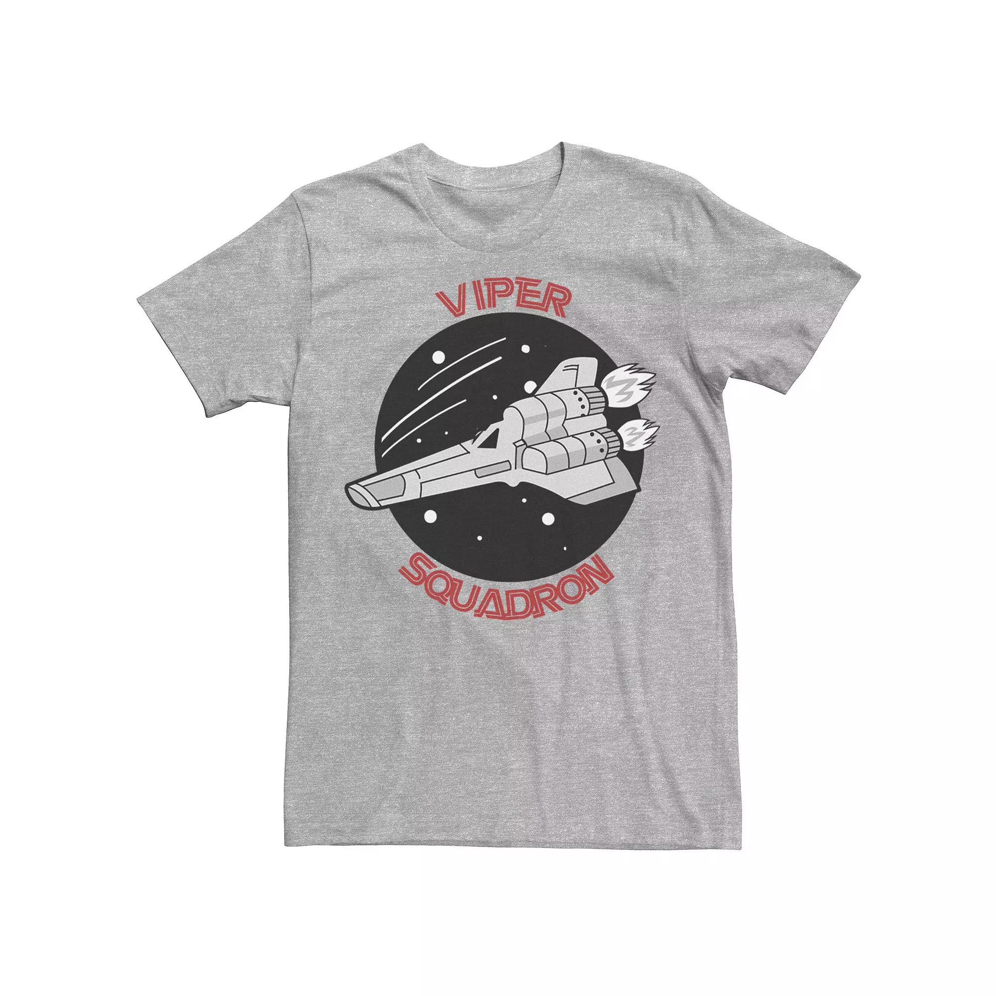 Men's Battlestar Galactica Viper Squadron Cartoon Logo Tee,  Product Image