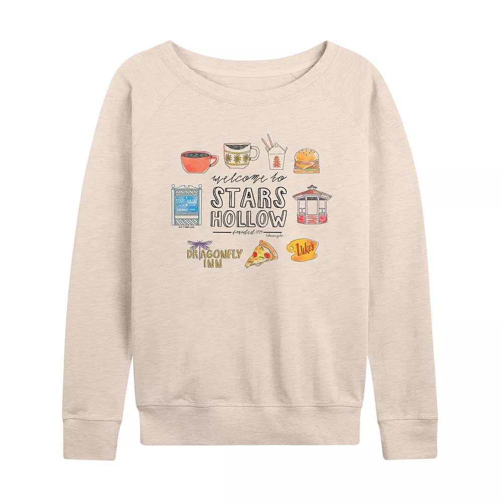 Women's Gilmore Girls Stars Hollow French Terry Long Sleeve Tee,  Product Image