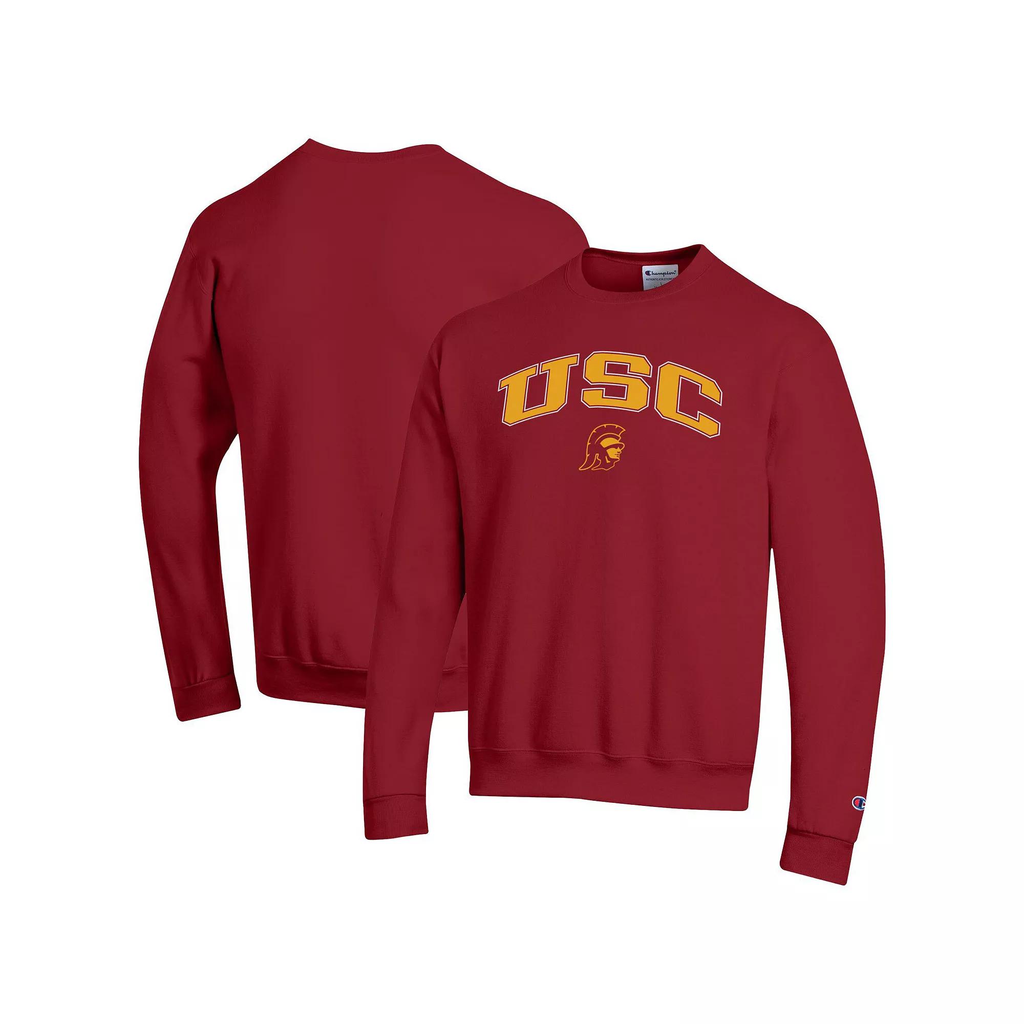 Men's Champion® Royal Kansas Jayhawks Arch Over Logo Pullover Sweatshirt,  Product Image