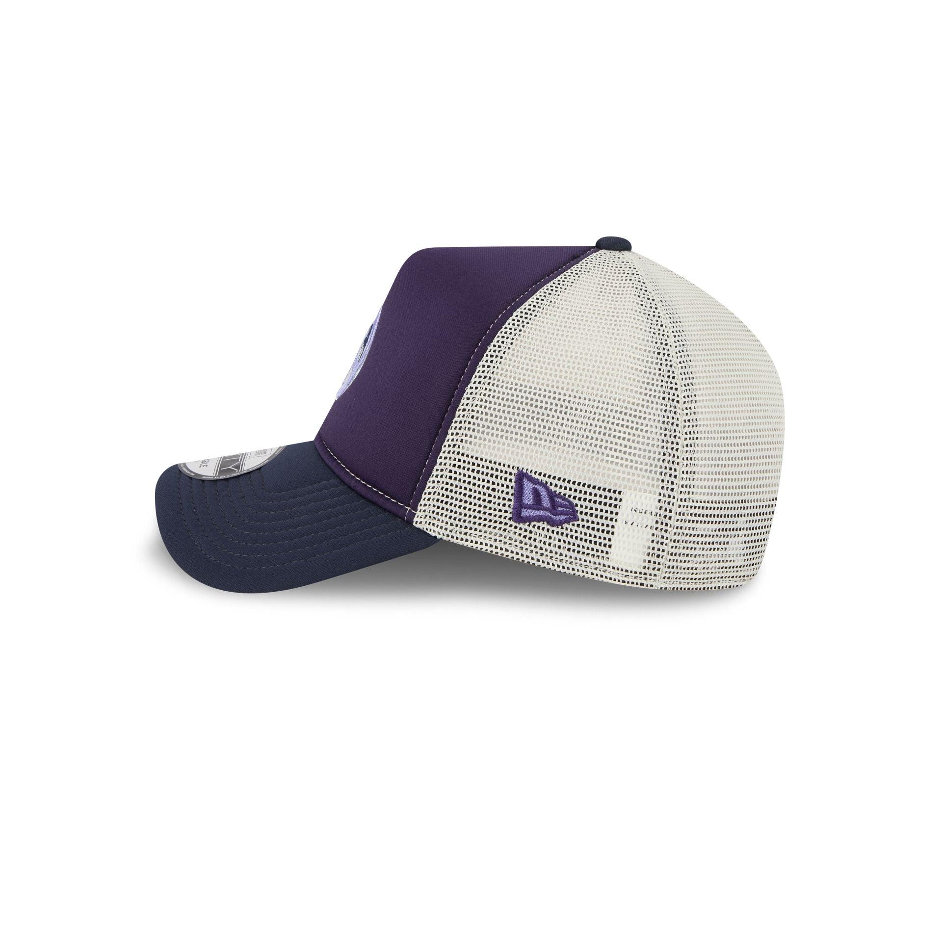Pittsburgh Pirates Navy Purple 9FORTY A-Frame Trucker Hat Male Product Image