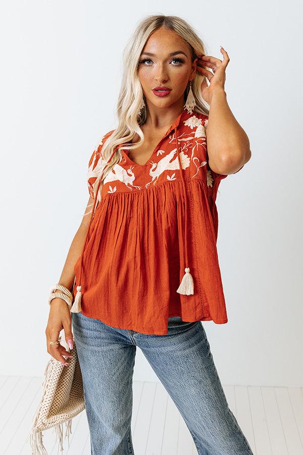 Bali Awaits Embroidered Top Product Image