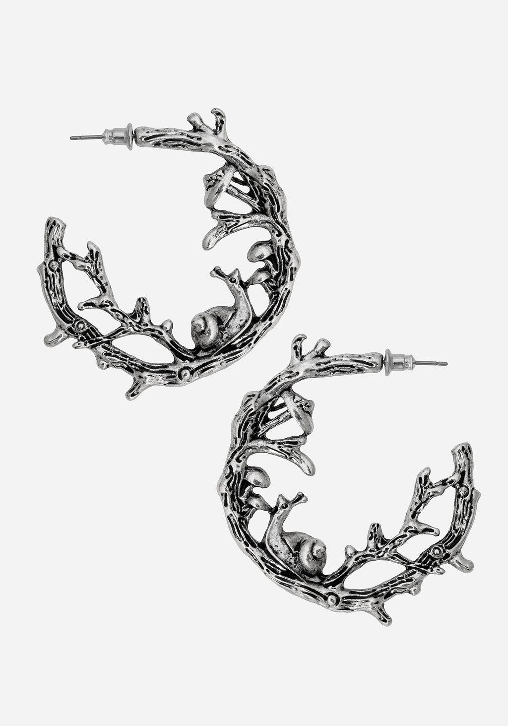 Zinnia Hoop Earring - Silver Product Image