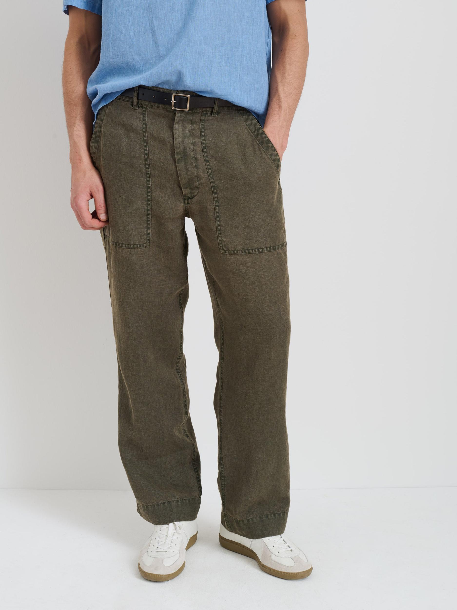 Garment Dyed Pull On Field Pant In Linen Product Image