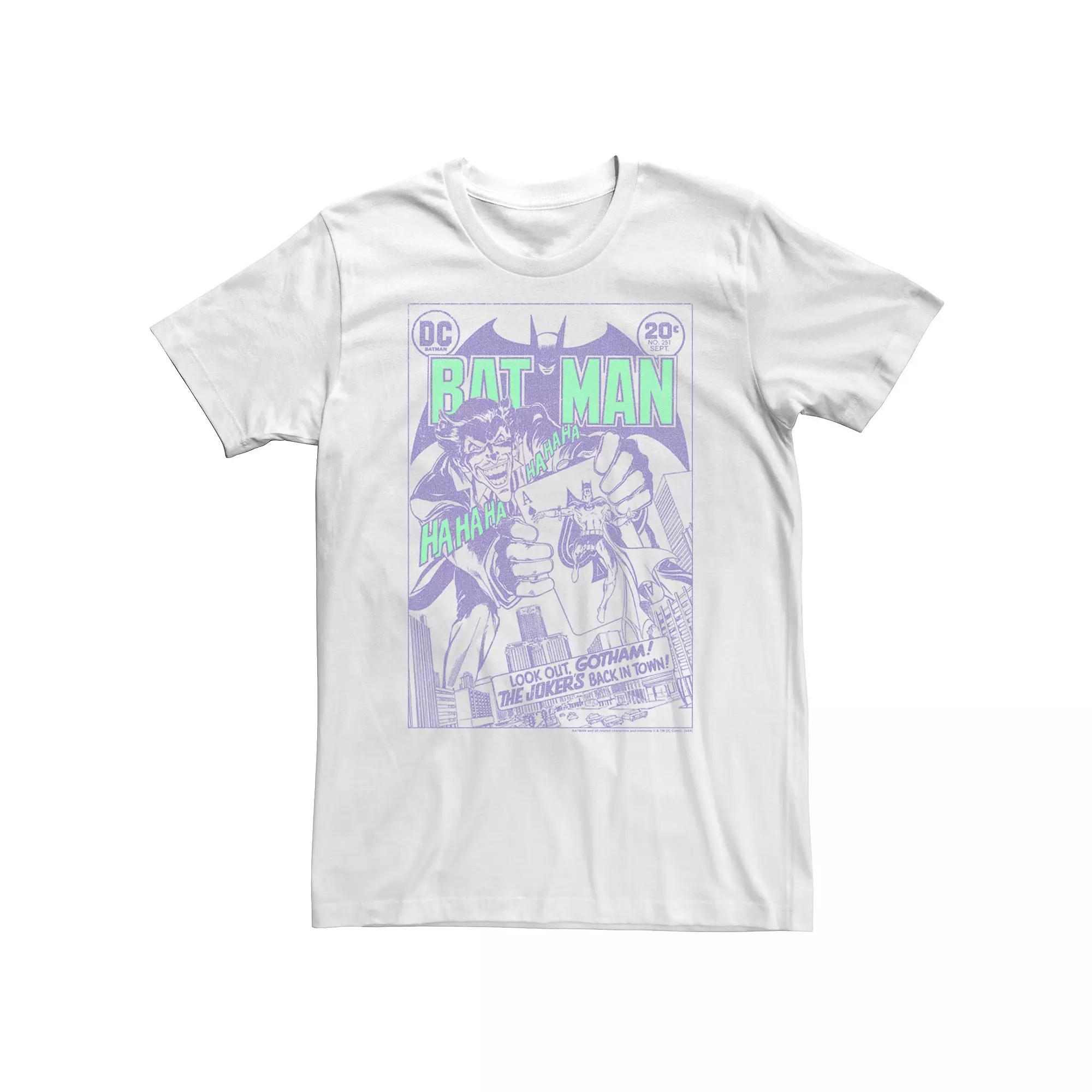 Big & Tall DC Comics Batman Purple Hue Comic Poster Tee, Men's,  Product Image