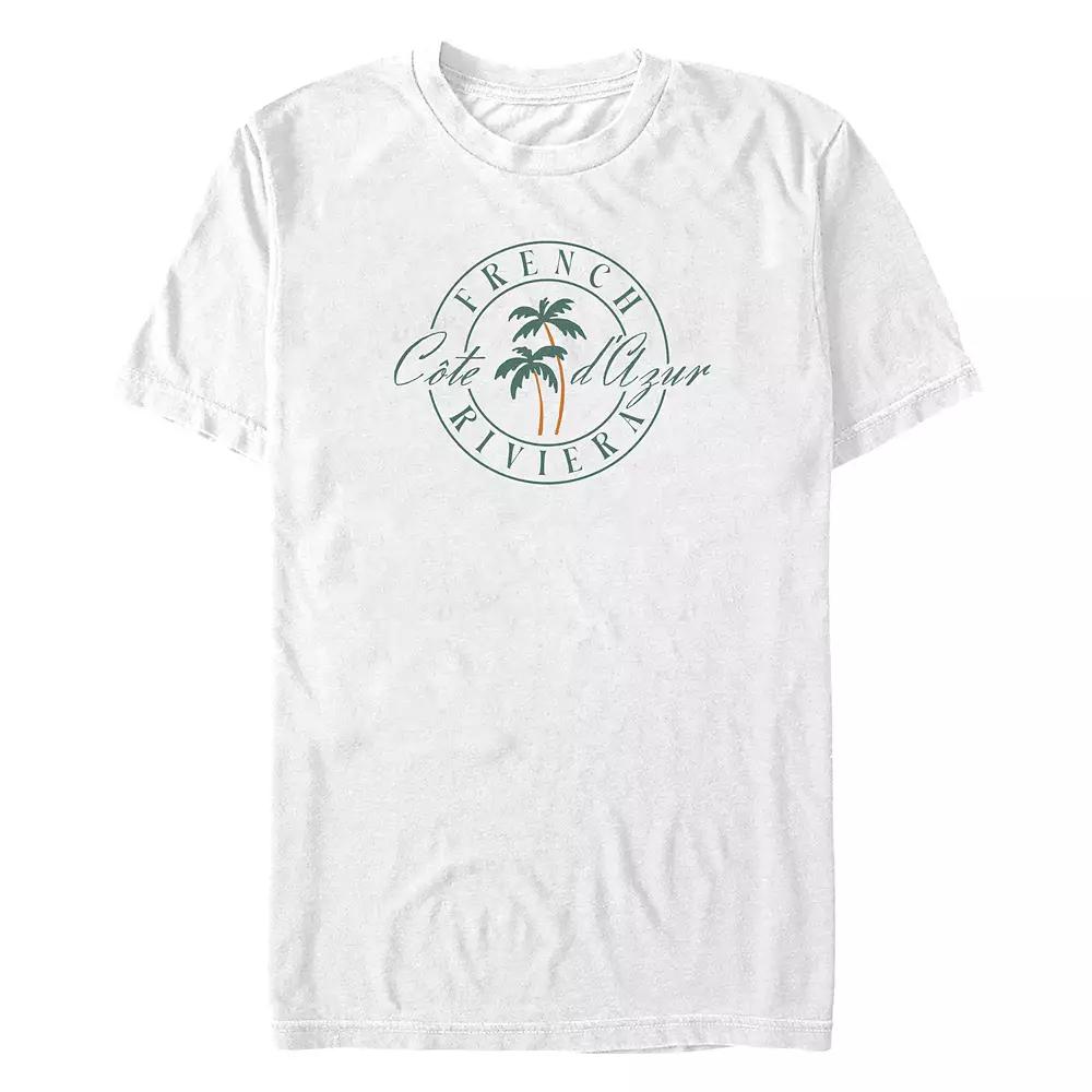 Big & Tall France Riviera Stamp Graphic Tee, Men's,  Product Image