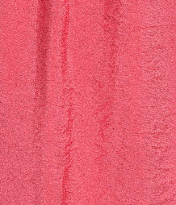 Multiples Crinkle Woven Scoop Neck 3/4 Sleeve Soutache Trim Peasant Top Product Image