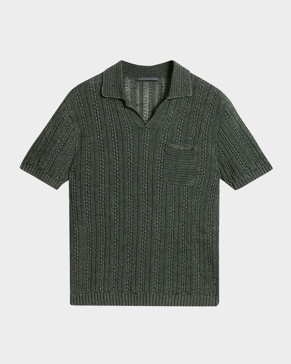 Mens Classic-Fit Mesh Polo Shirt Product Image