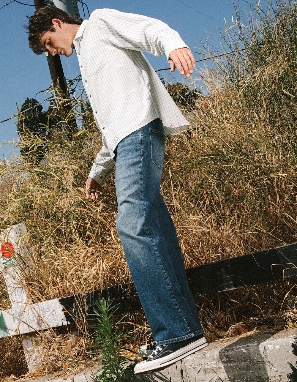 RSQ Mens Loose Fit Jeans - MEDIUM STONE Product Image