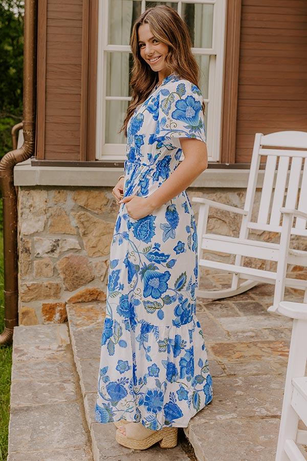 Catalina Island Views Floral Maxi Dress Product Image