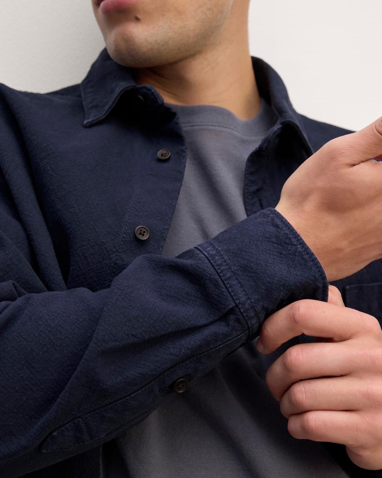 Mens Canvas Organic Cotton Overshirt Sweater by Everlane Product Image