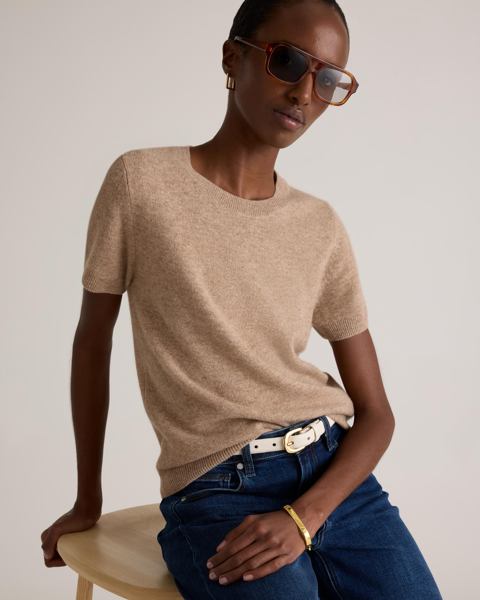 Quince | Women's Mongolian Cashmere T-Shirt Product Image