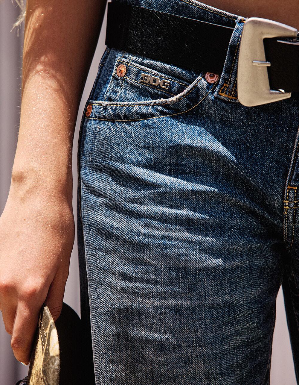 BDG Urban Outfitters Kayla Womens Low Rise Slouchy Jeans - VINTAGE MED Product Image