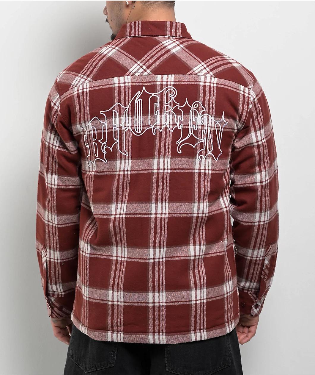 Broken Promises Antiquity Red Flannel Jacket Product Image