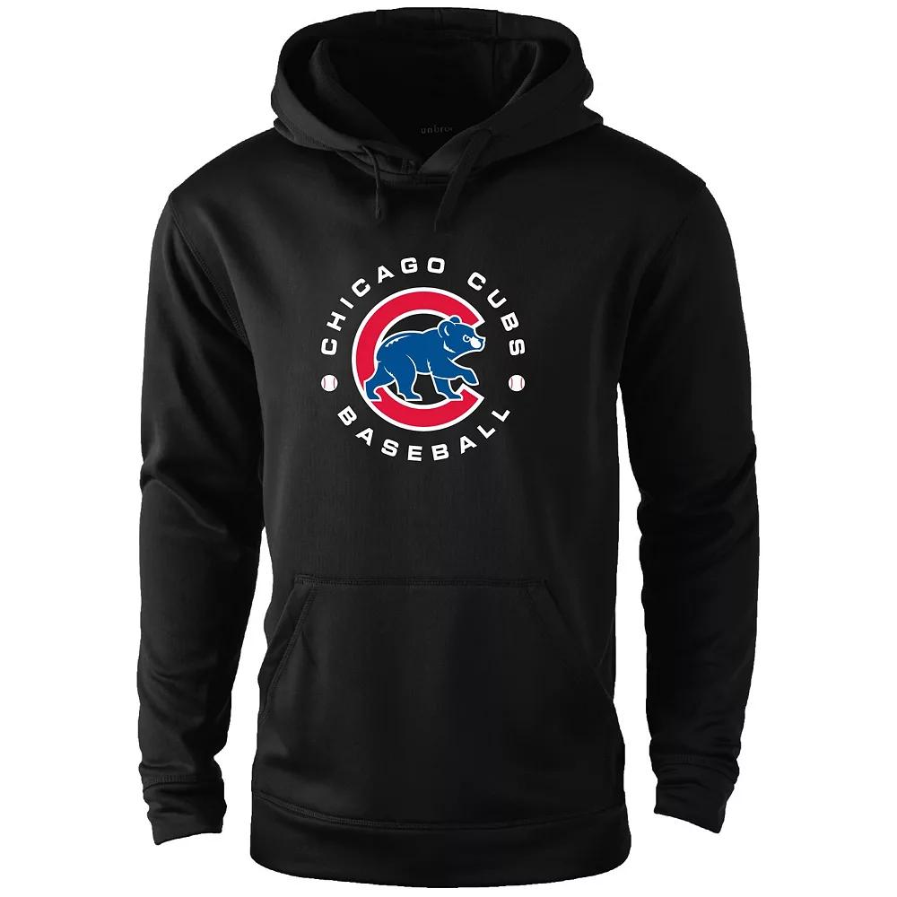 Men's Dunbrooke Black Chicago Cubs Champion Pullover Hoodie, Size: 2XL Product Image