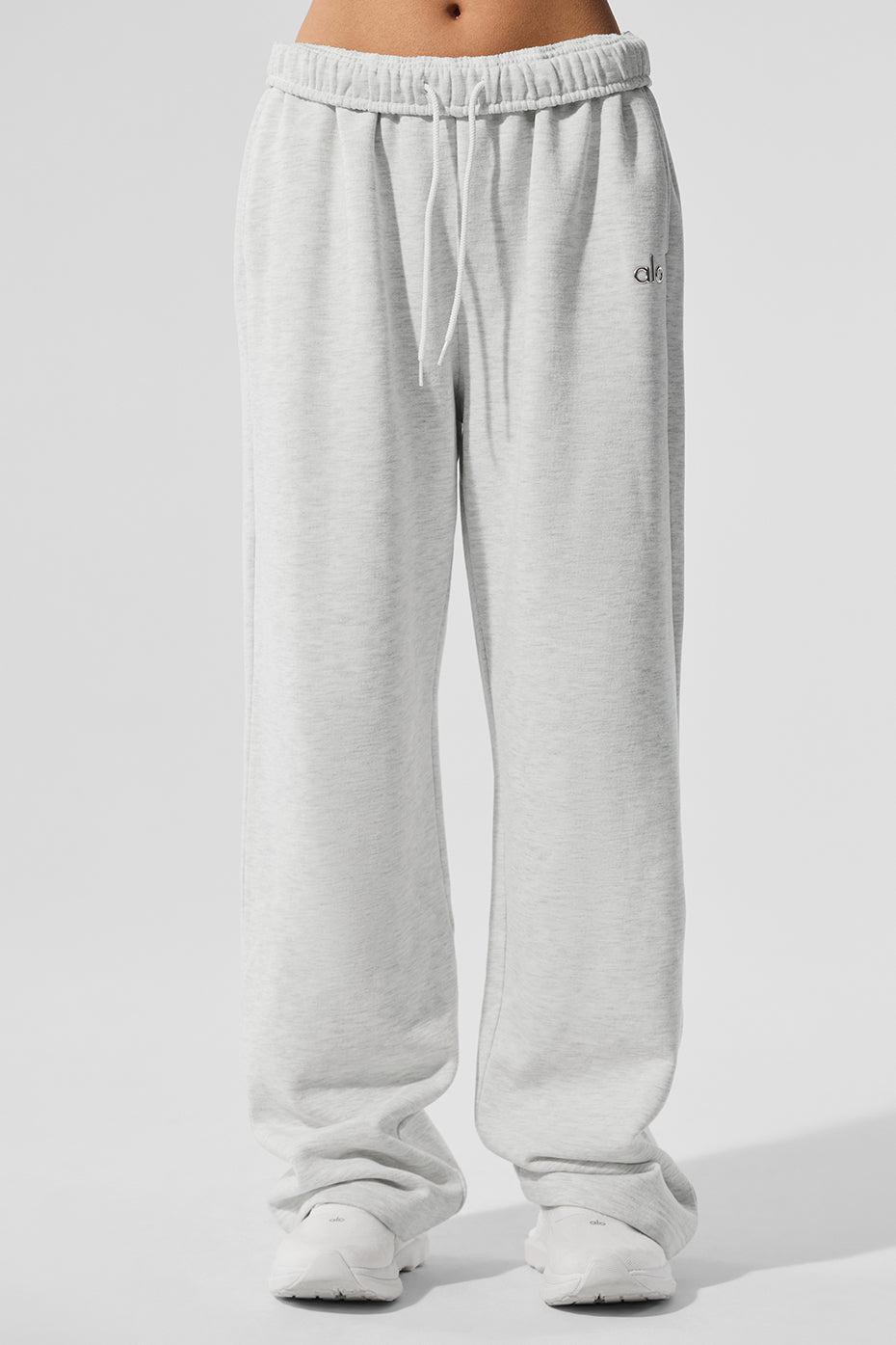 Accolade Straight Leg Sweatpant - White Heather Female Product Image
