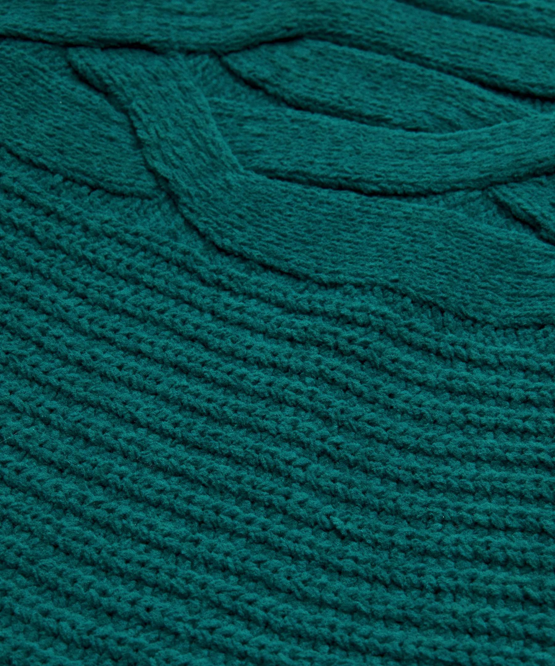 Cable-Knit Oversized Half Zip Product Image