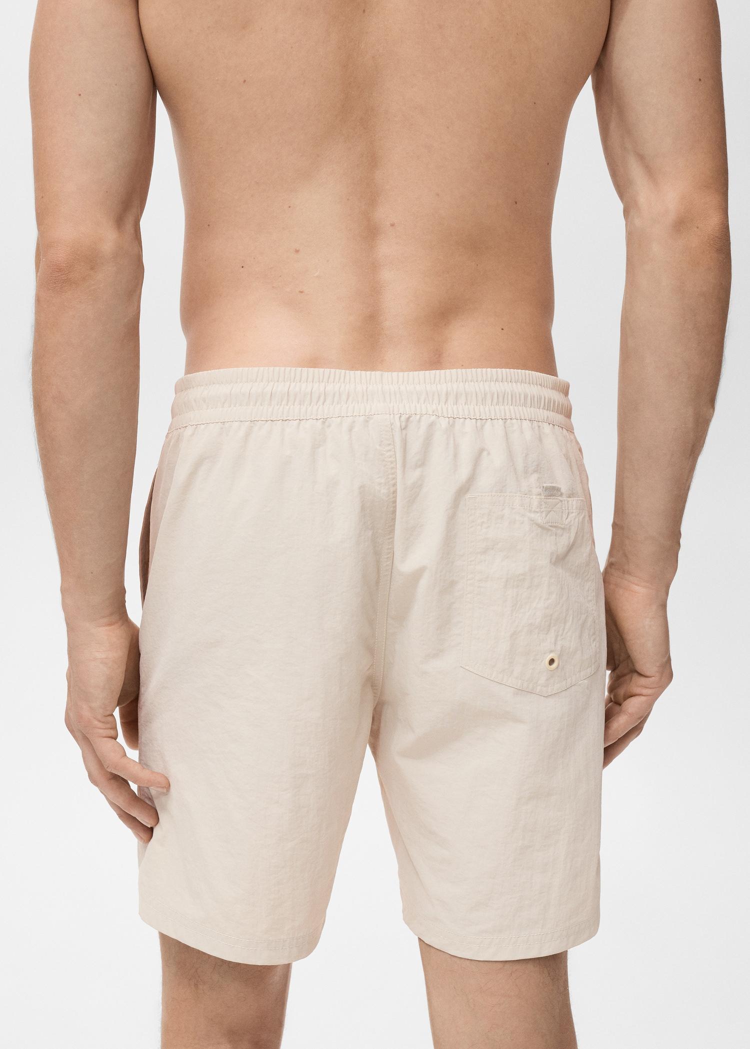 Basic drawstring swimsuit - Men | MANGO USA Product Image