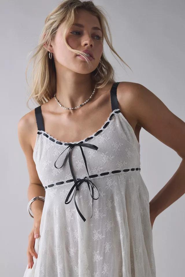 Kimchi Blue Hartley Lace Hanky Hem Babydoll Midi Dress Product Image