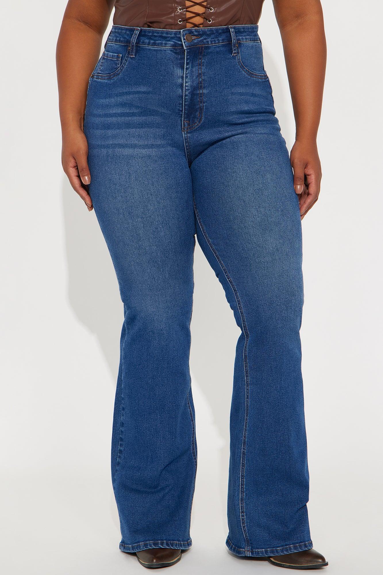 Tall Audrey Booty Lifting Stretch Flare Jeans - Dark Wash Female Product Image