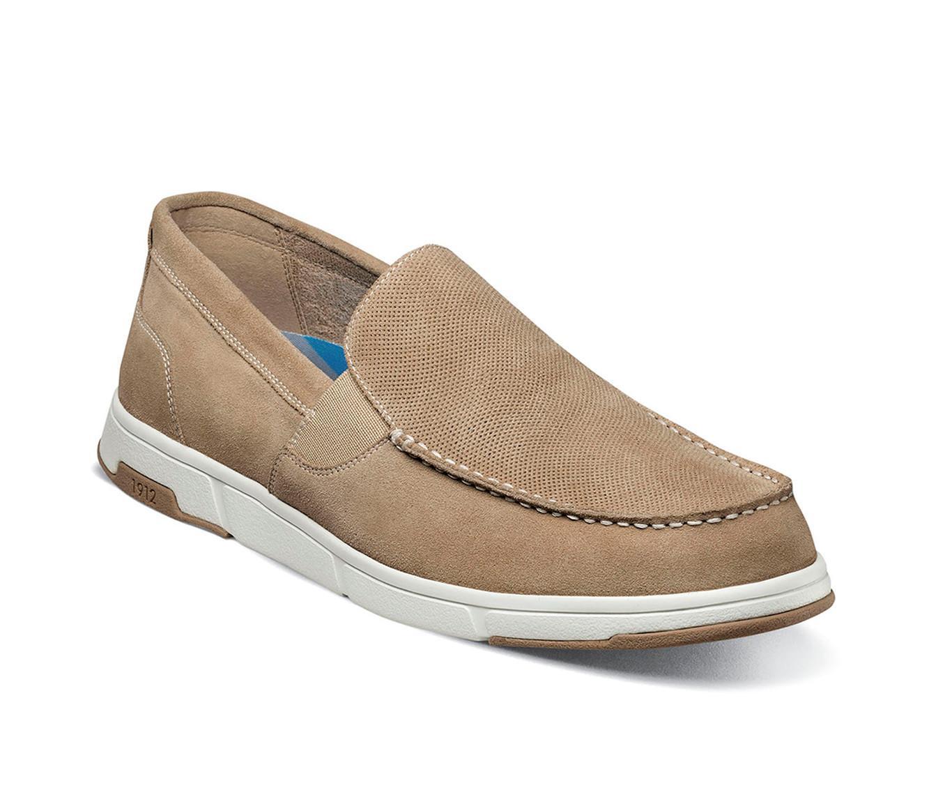 Men's Nunn Bush Luca Suede Moc Toe Venetian Slip On Loafers Product Image