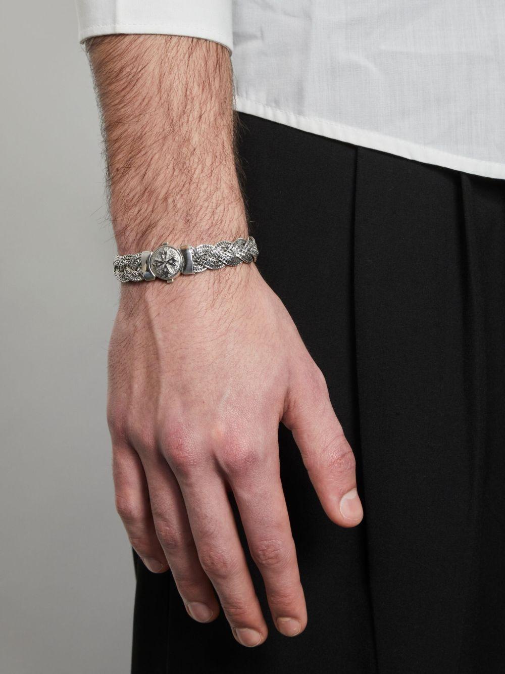 large diamond-cut flat braided bracelet Product Image