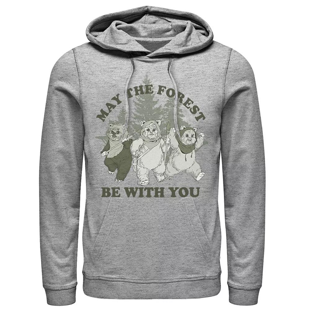 Men's Star Wars Ewoks May The Forest Be With You Hoodie,  Product Image