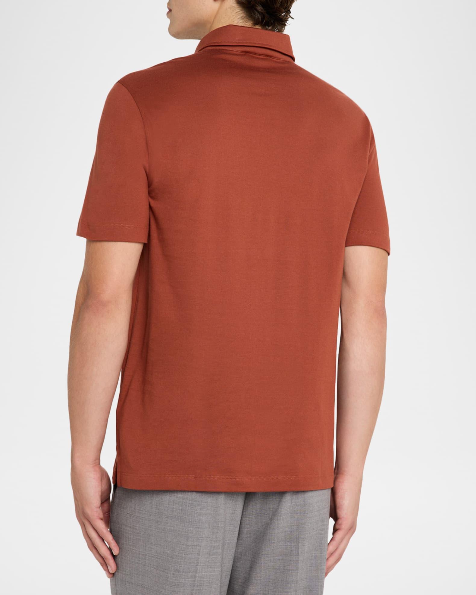 Men's Cotton and Cashmere Polo Shirt Product Image