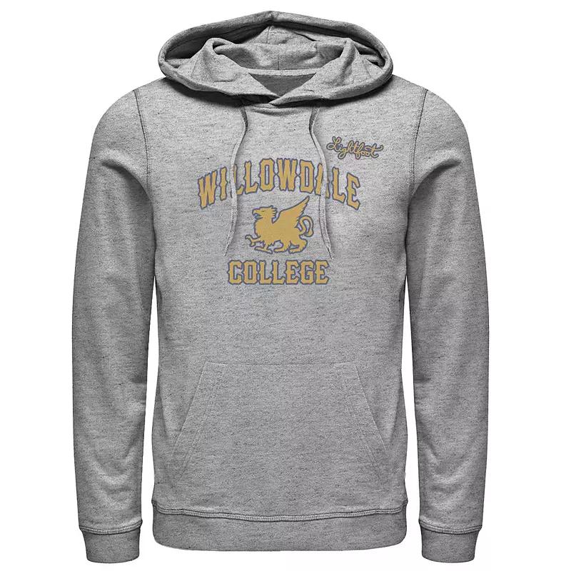 Mens Gilmore Girls Leaf Logo Hoodie Athletic Grey Product Image
