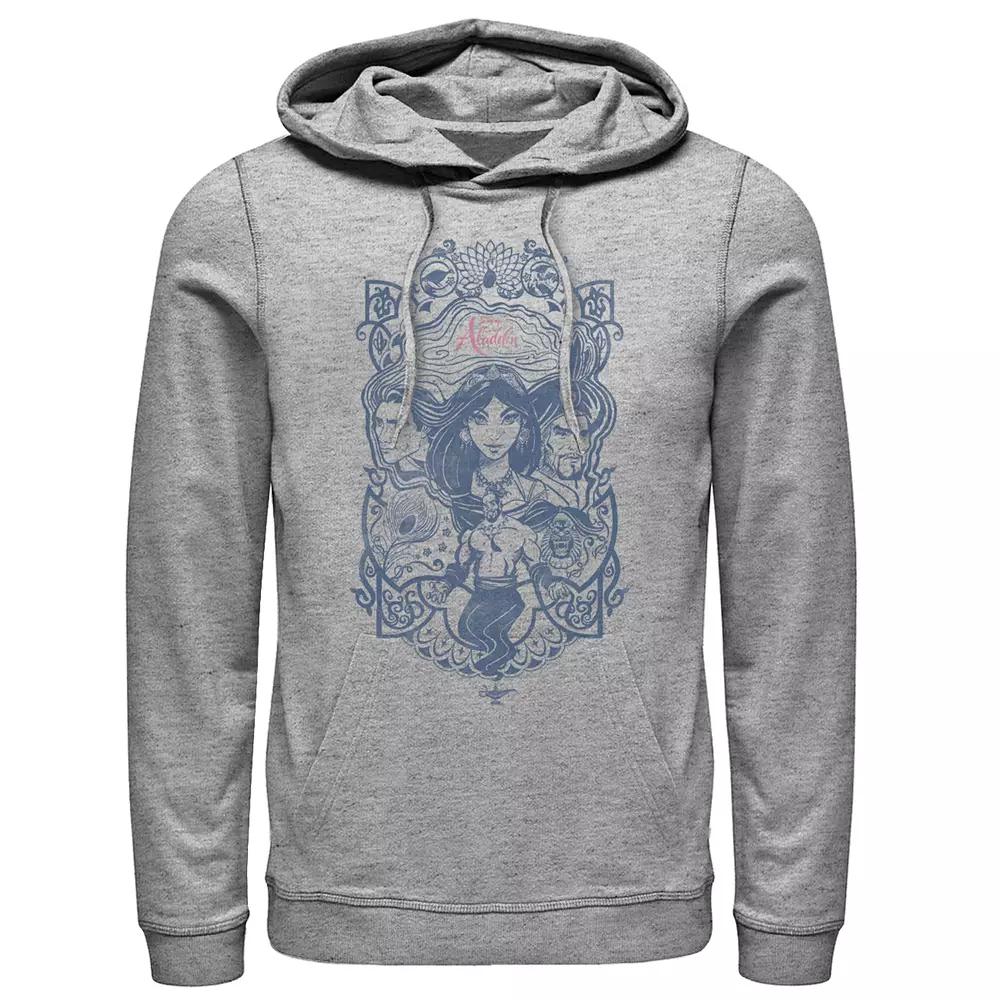 Disney's Aladdin Men's Jasmine, Jafar & Genie Graphic Hoodie,  Product Image