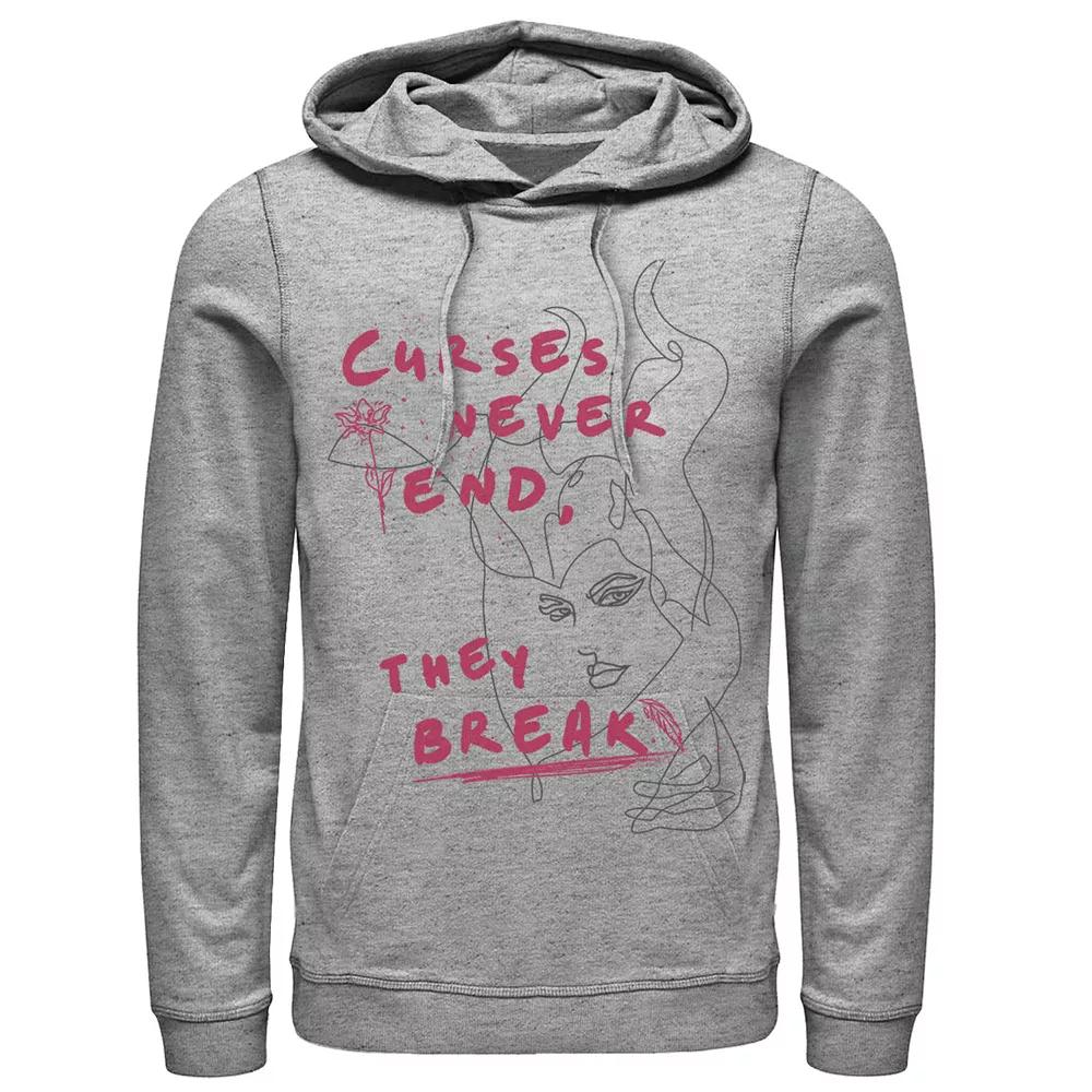 Disney's Maleficent Curses Never End Outline Men's Hoodie,  Product Image
