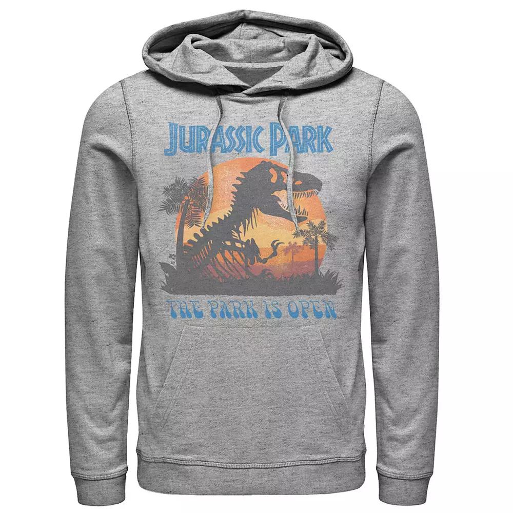 Men's Jurassic Park T-Rex Sunset Portrait Hoodie,  Product Image