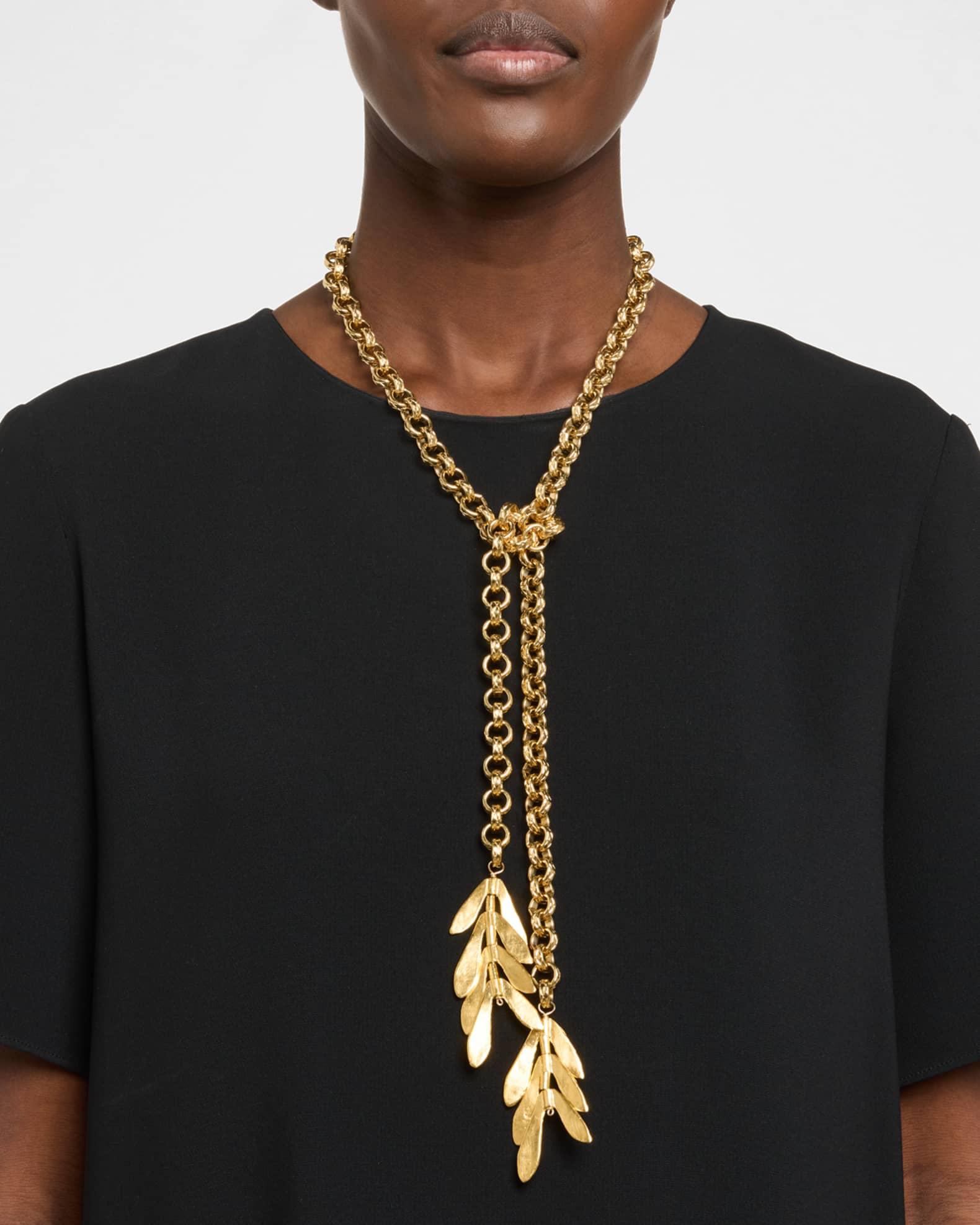 Leaf Lariat Necklace Product Image