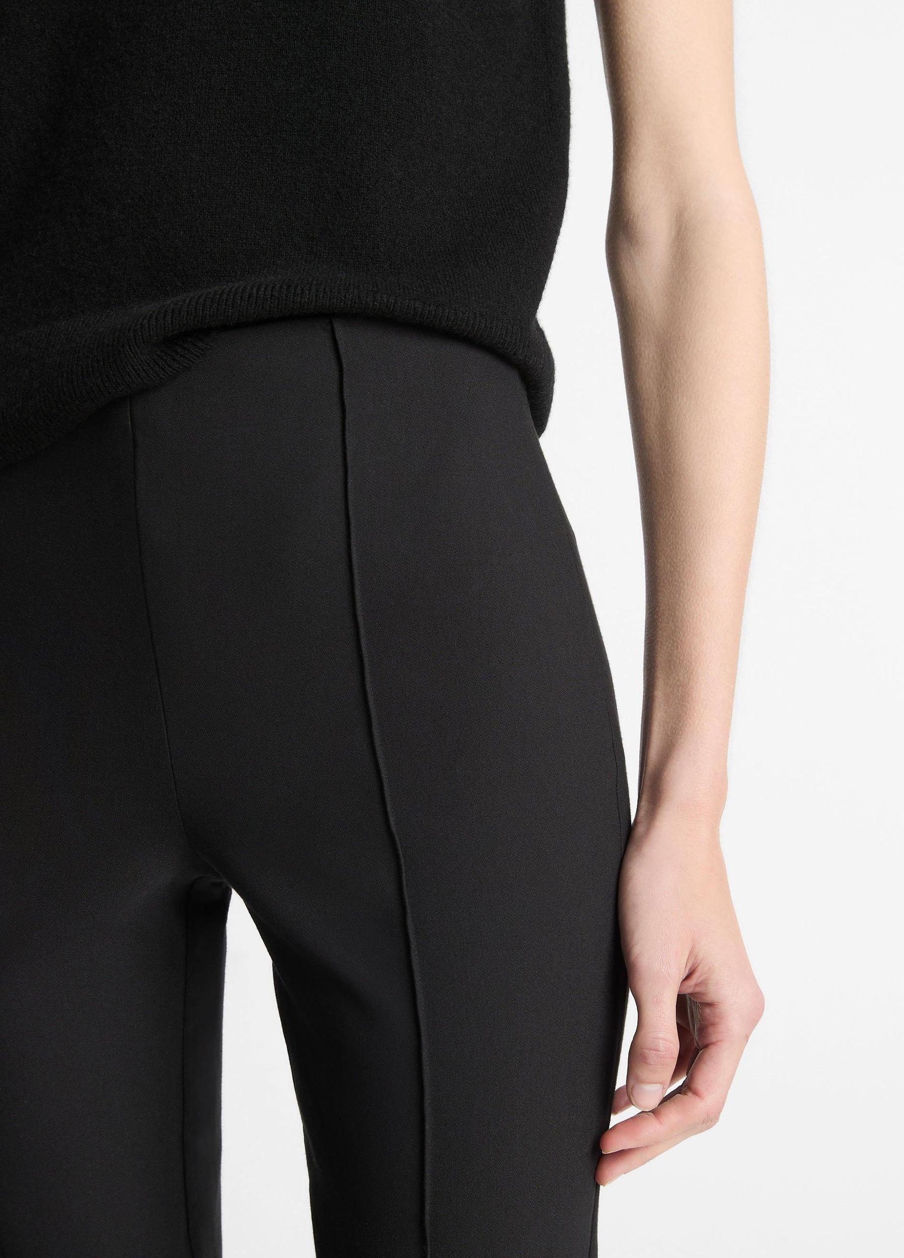 Mid-Rise Pintuck Crop Flare Pant Product Image