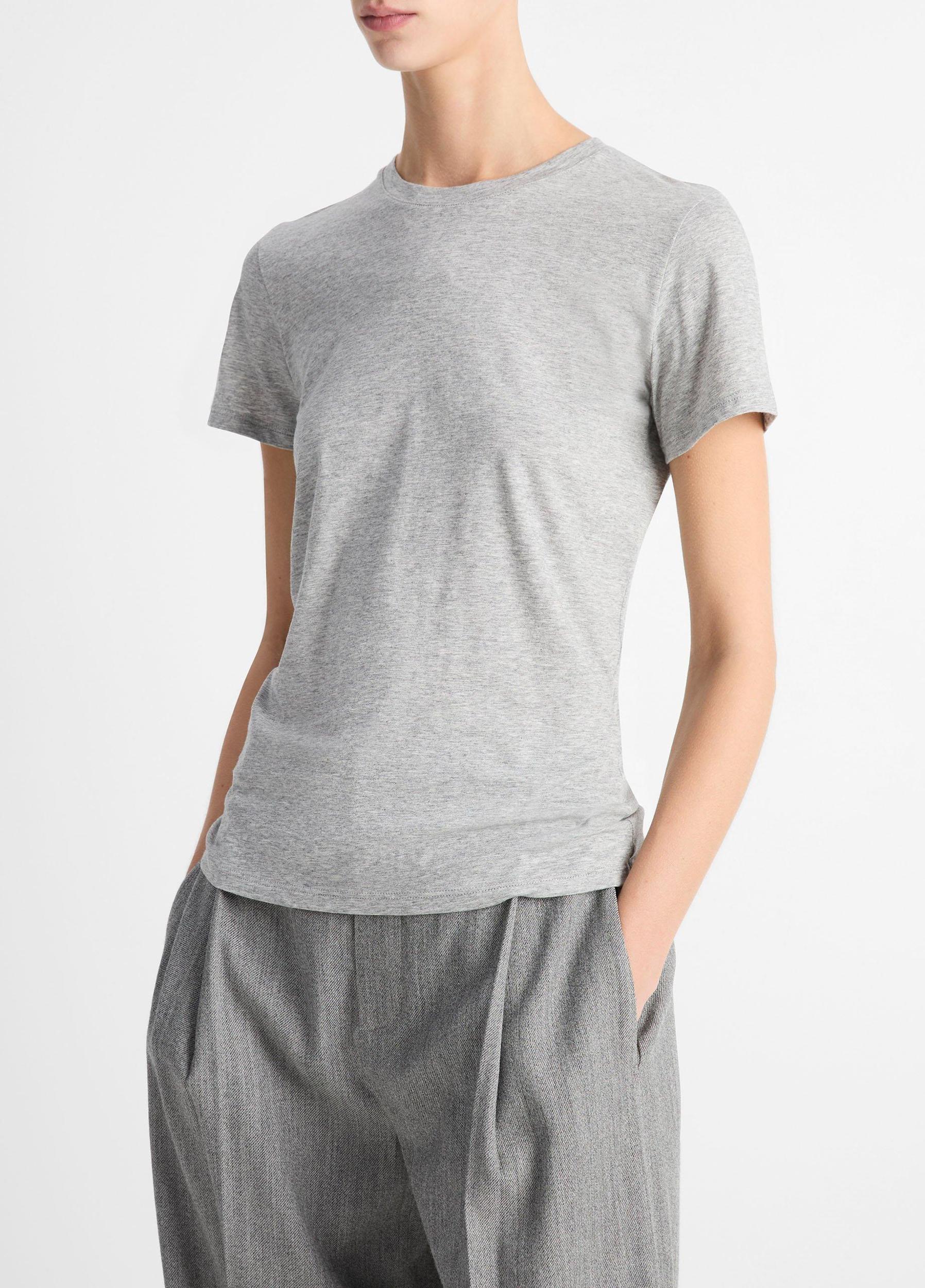 Essential Pima Cotton Crew Neck T-Shirt Product Image