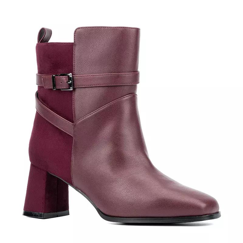 Fashion to Figure Malana Women's Wide Width Boots, Size: 11 Wide, Red Product Image