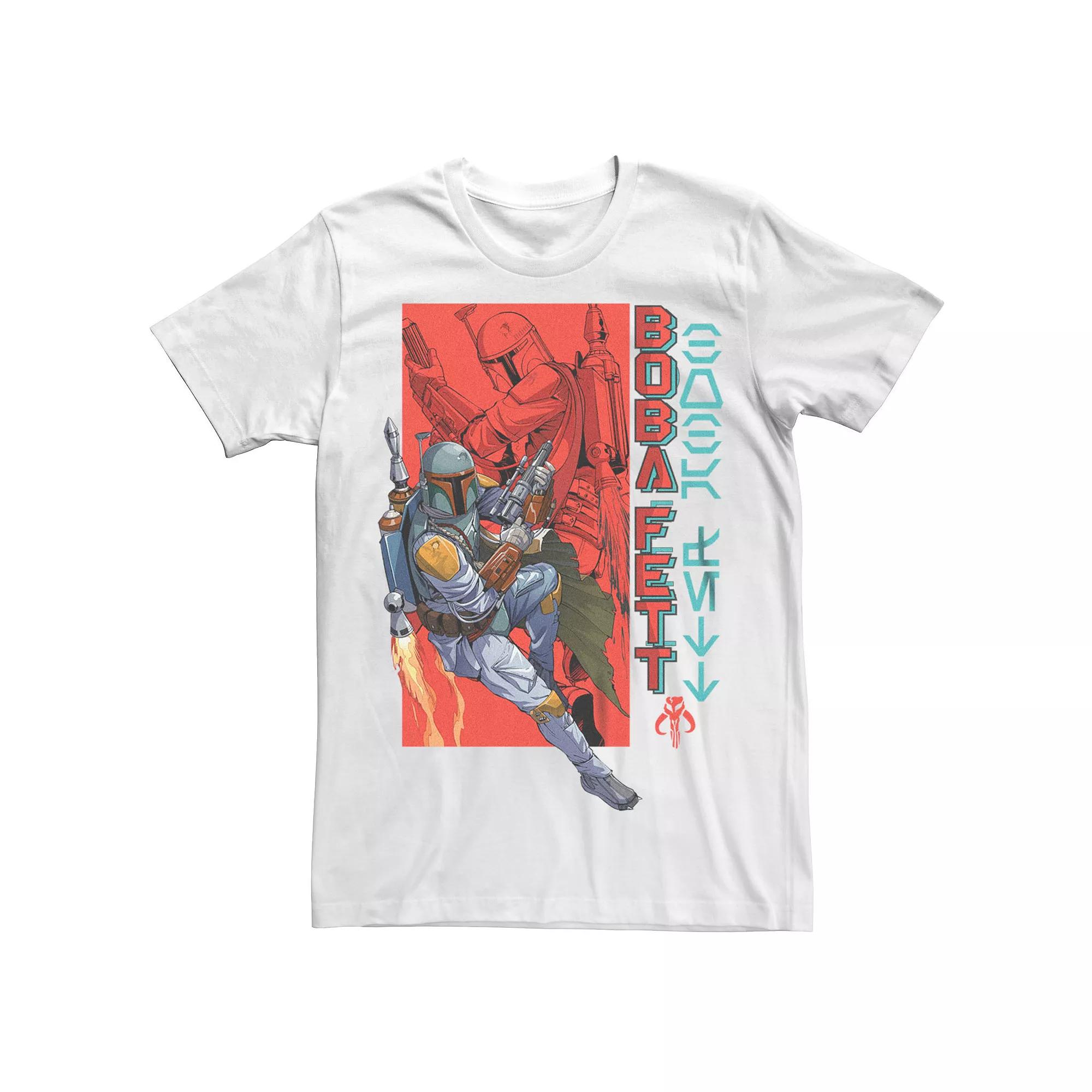 Big & Tall Star Wars Boba Fett Anime Style Draws Tee, Men's,  Product Image