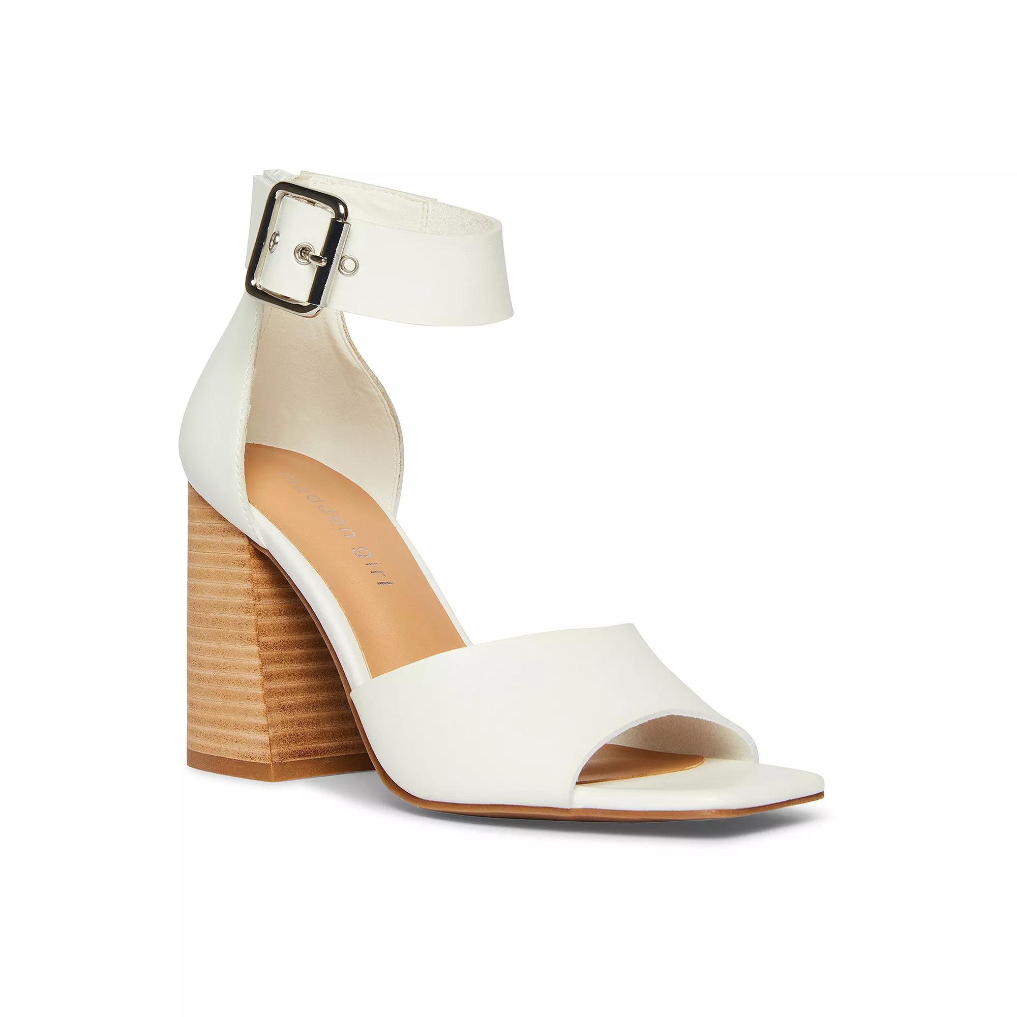 madden girl Reveal Women's Heeled Sandals, Size: 10, White Product Image