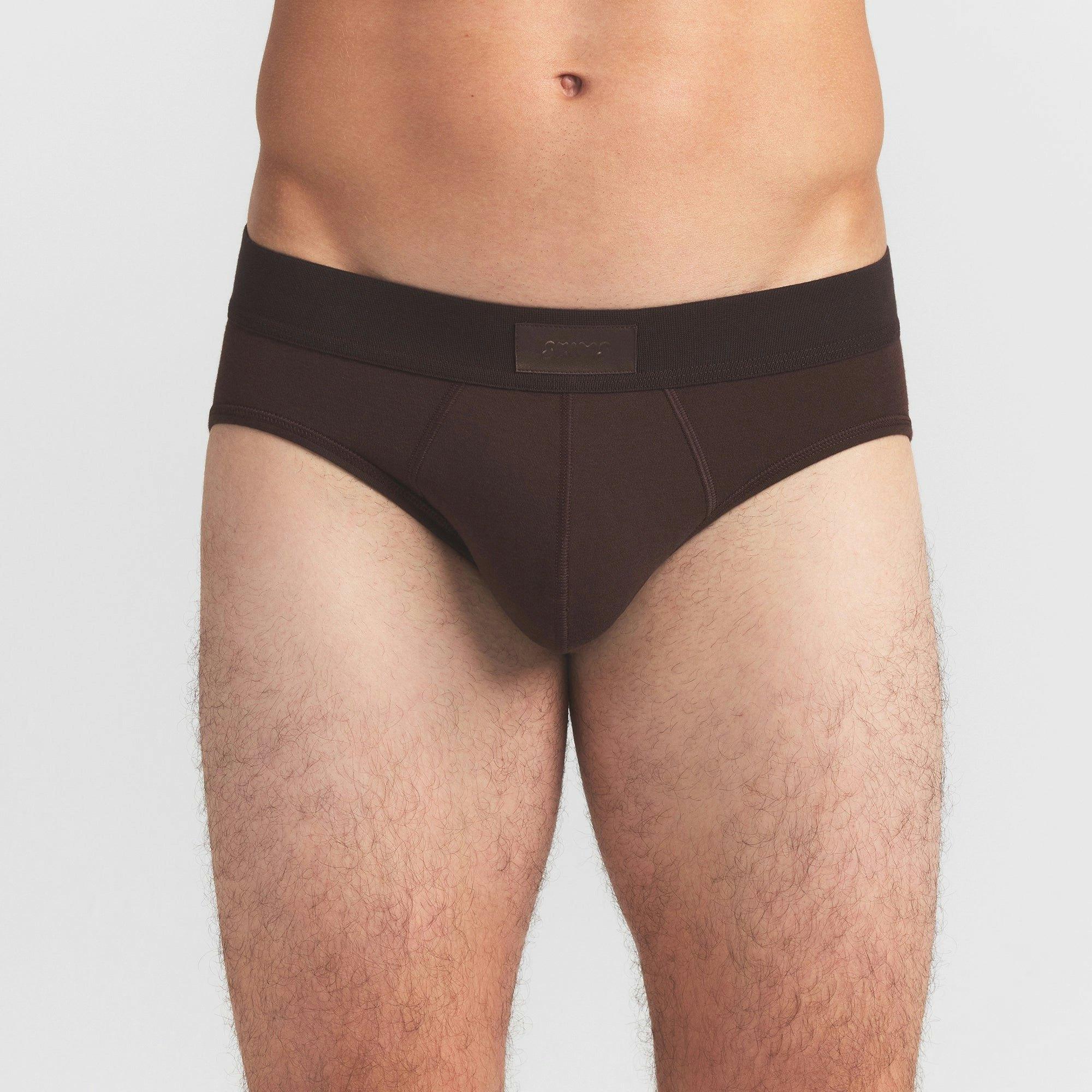 SKIMS COTTON MENS BRIEF 3-PACK | RUBY ESPRESSO MULTI Product Image