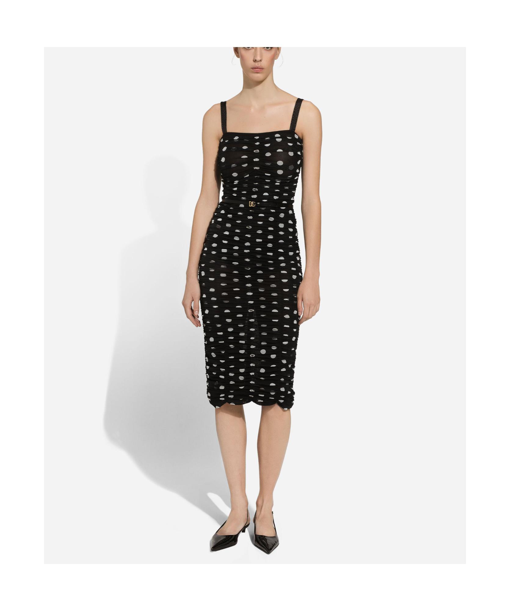 DOLCE & GABBANA Women Abito Mambo Italiano In Black Product Image