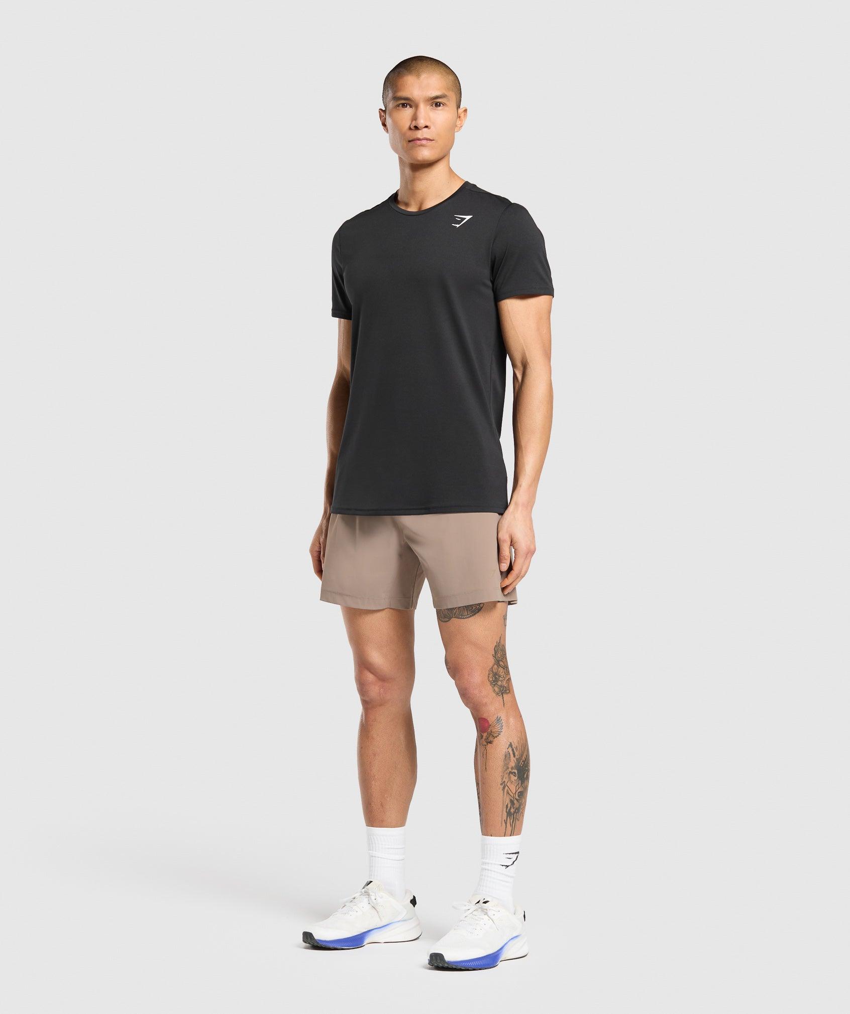 Gymshark Hybrid 6" Shorts - Lifestyle Brown Male Product Image