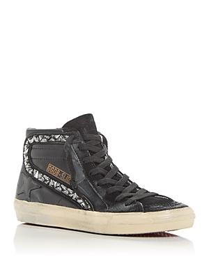 Golden Goose Womens Slide Embellished High Top Sneakers Product Image