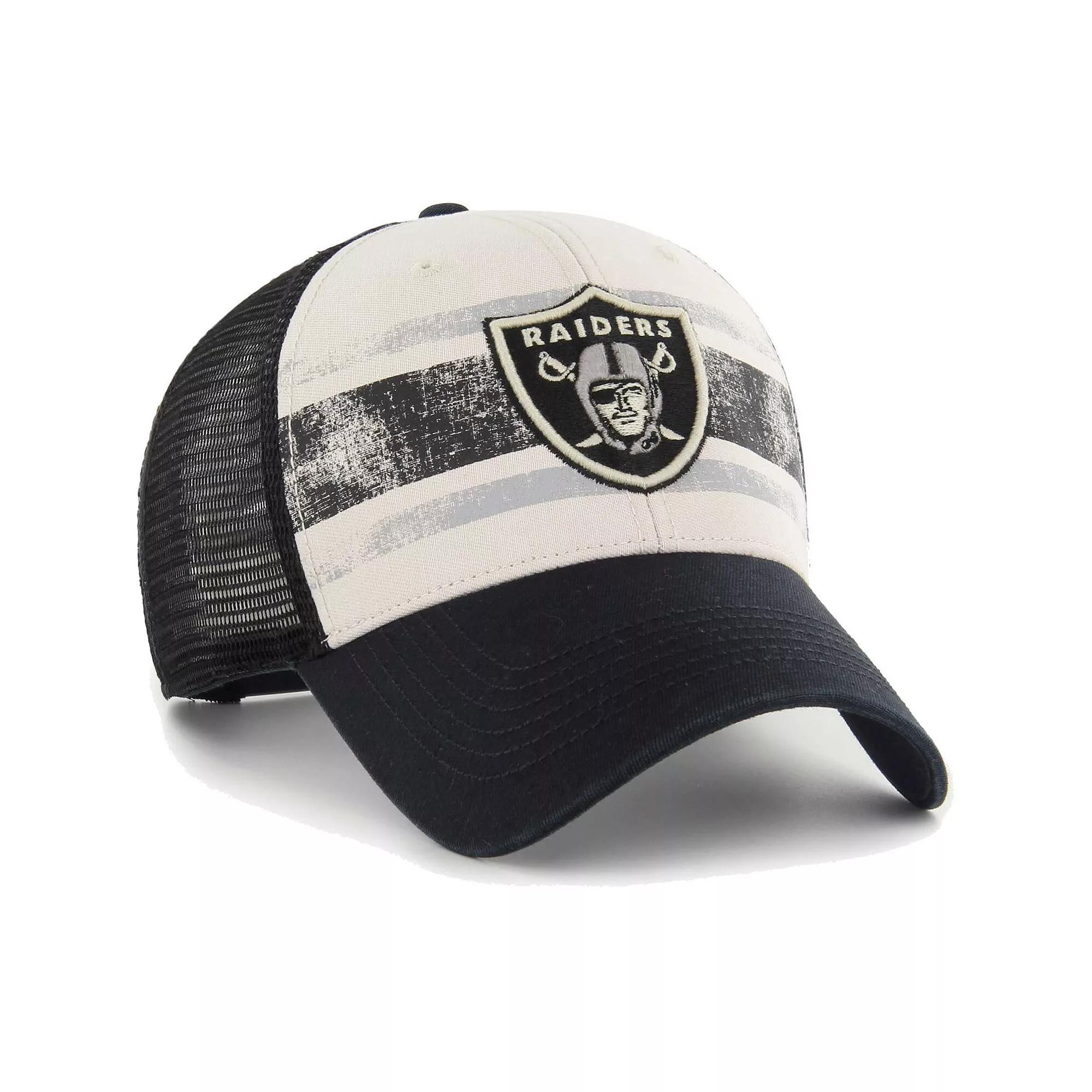 Men's '47 Cream Las Vegas Raiders Breakout MVP Trucker Adjustable Hat, Lvr Beige Product Image